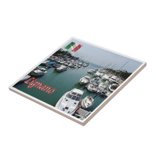 Azulejo FVG010 LIGNANO, Puerto, Italia,