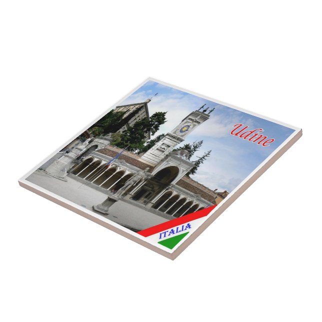 Azulejo FVG022 UDINE, Piazza Libertà, Italia, (Lado)