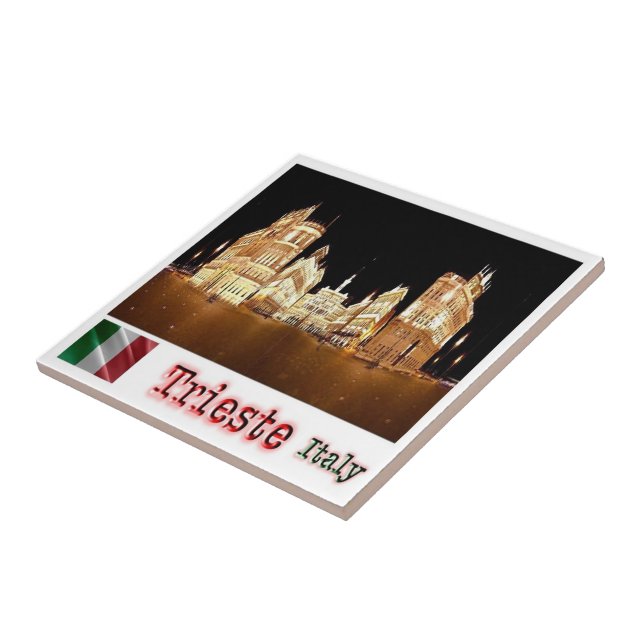 Azulejo FVG024 TRIESTE, Plaza Unità d'Italia, (Lado)