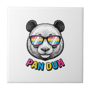 Azulejo Gafas de sol de Panda Divertidas Camiseta de Graba