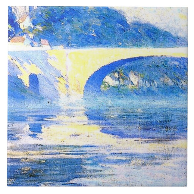 Azulejo Gagnon - Temprano de la mañana, Pont de l'Arche (Frente)