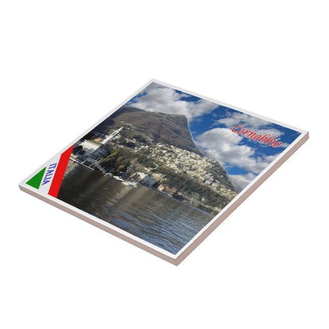 Azulejo GAL024 CERNOBBIO, Lago Como, Italia, (Lado)