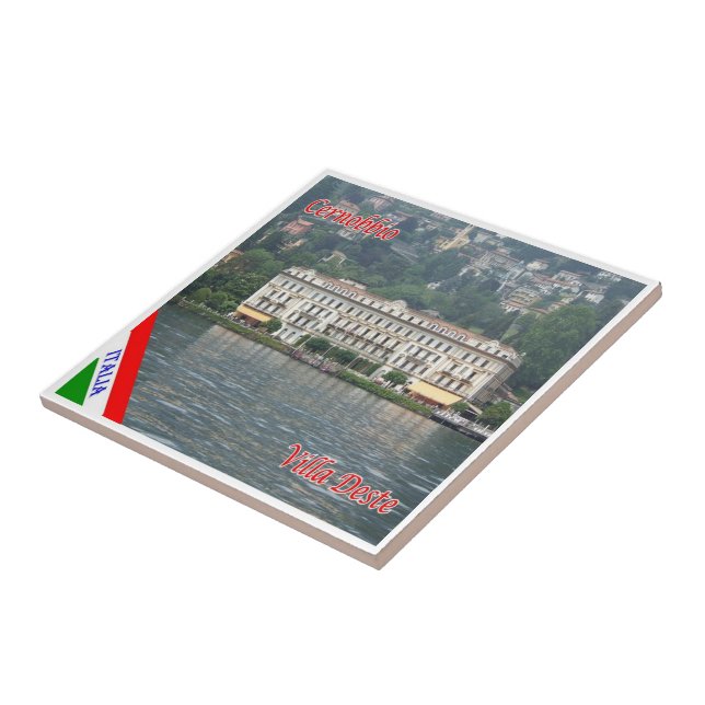 Azulejo GAL031 CERNOBBIO, Lago Como Italia, (Lado)