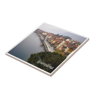 Azulejo GAL044 GRAVEDONA, Lago Como, Italia,