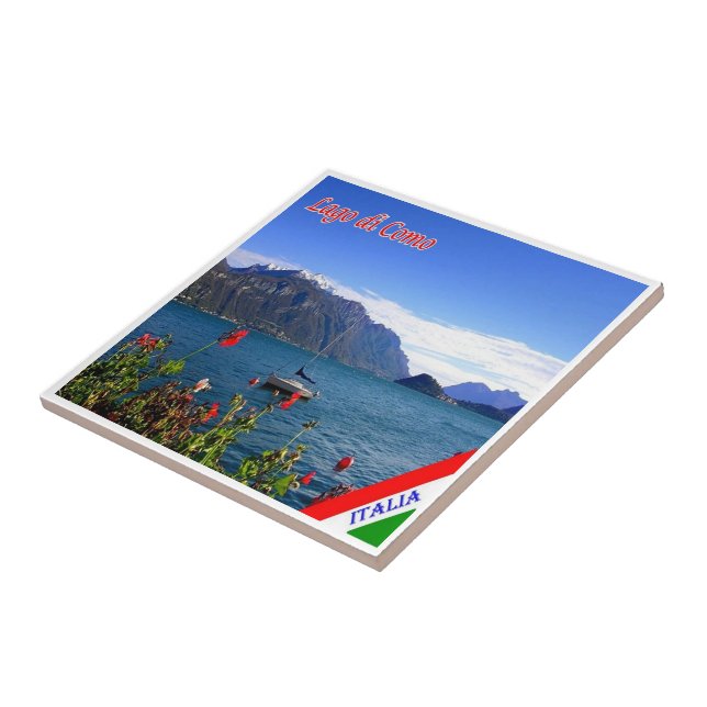 Azulejo GAL061 LAKE COMO, View, Italia, (Lado)