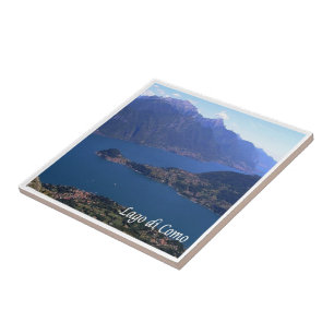 Azulejo GAL063 LAKE COMO, Aerial View, Italia,