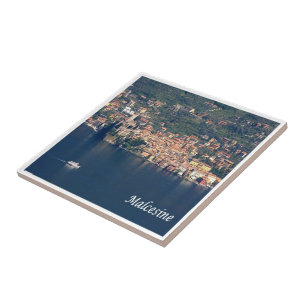 Azulejo GAL083 MALCESINE, Lago de Garda, Italia,