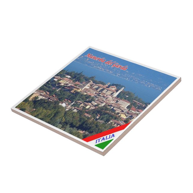 Azulejo GAL087 MANERBA del GARDA, Italia, (Lado)