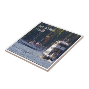 Azulejo GAL100 LAKE COMO, barcos, Italia,