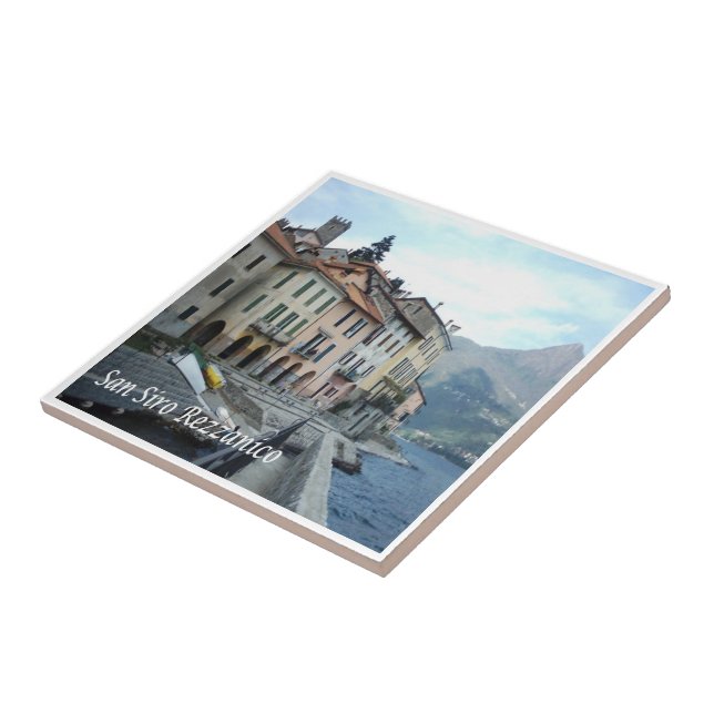 Azulejo GAL106 SAN SIRO, REZZANICO, Lago Como, (Lado)