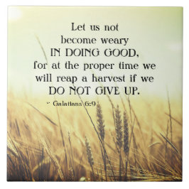 Azulejo Galatianos 6:9 No se cansen de hacer el bien
