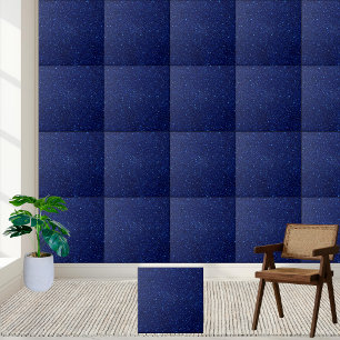 Azulejo Galaxia azul cósmica Estrella Noche Cerámica Tile