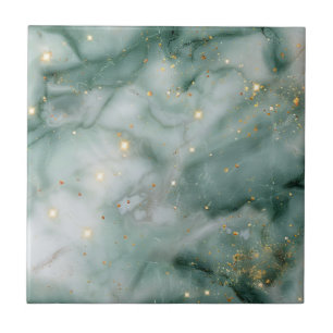 Azulejo Galaxia de Mármol Esmeralda