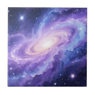 Azulejo Galaxia Espiral Nebulosa Remolino Cósmico Púrpura