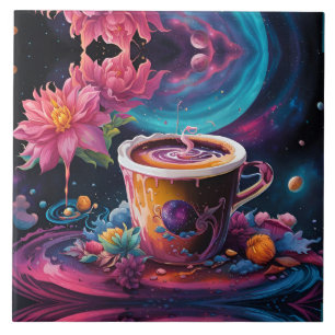 Azulejo Galaxy Garden Coffee Art