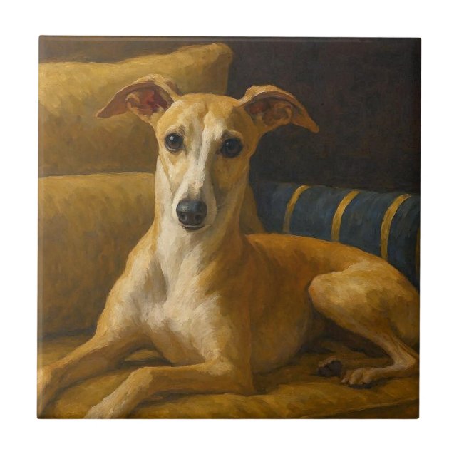 Azulejo Galgo inglés (Frente)