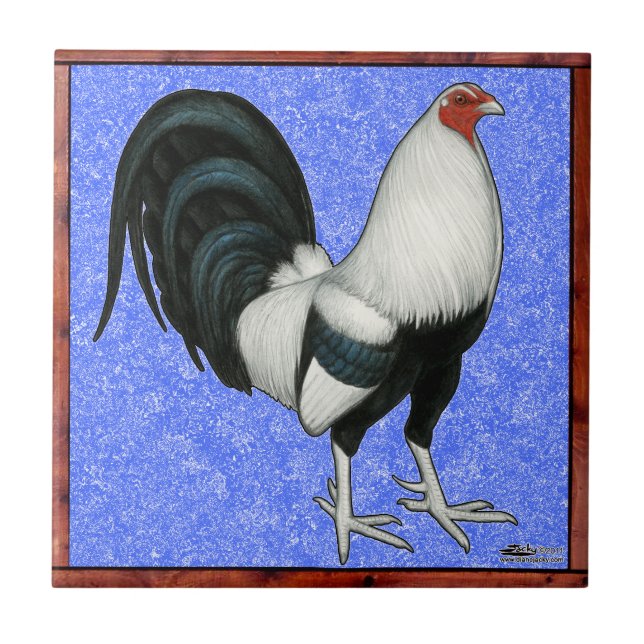 Azulejo Gallero enmarcado (Frente)