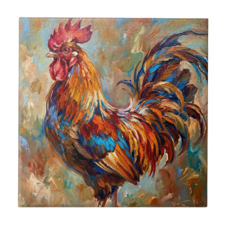 Azulejo Gallo Colorido