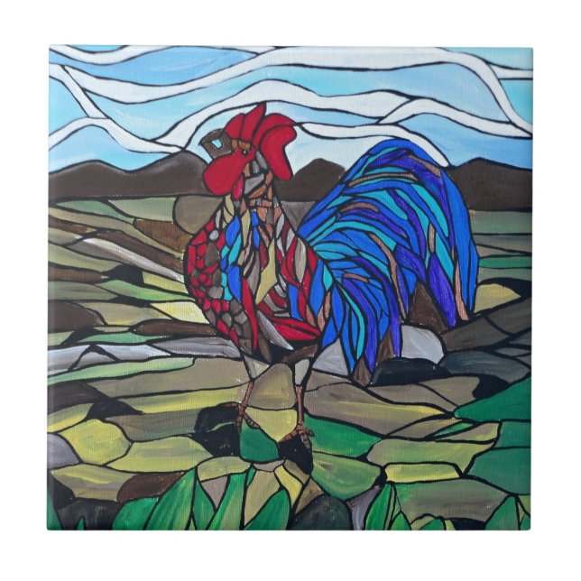 Azulejo Gallo del país (Frente)