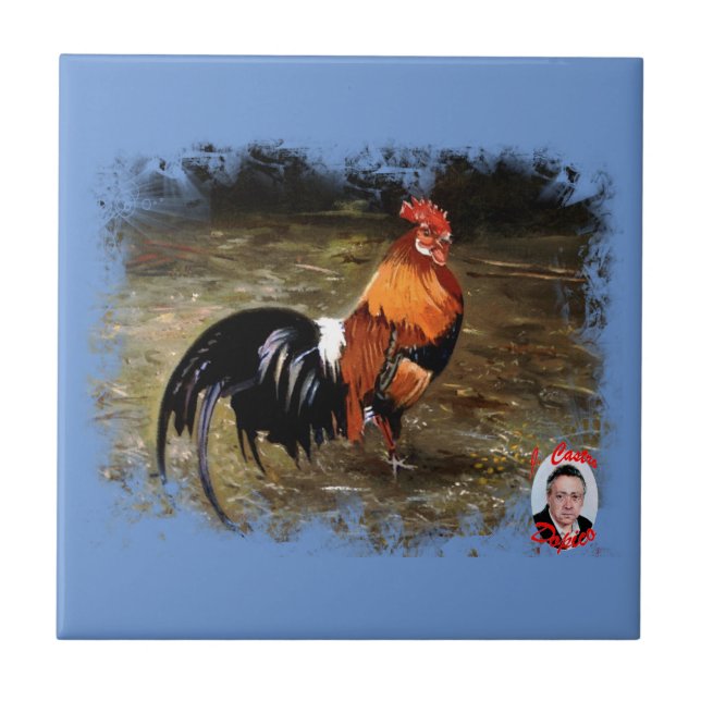 Azulejo Gallo/Galo/Rooster (Frente)