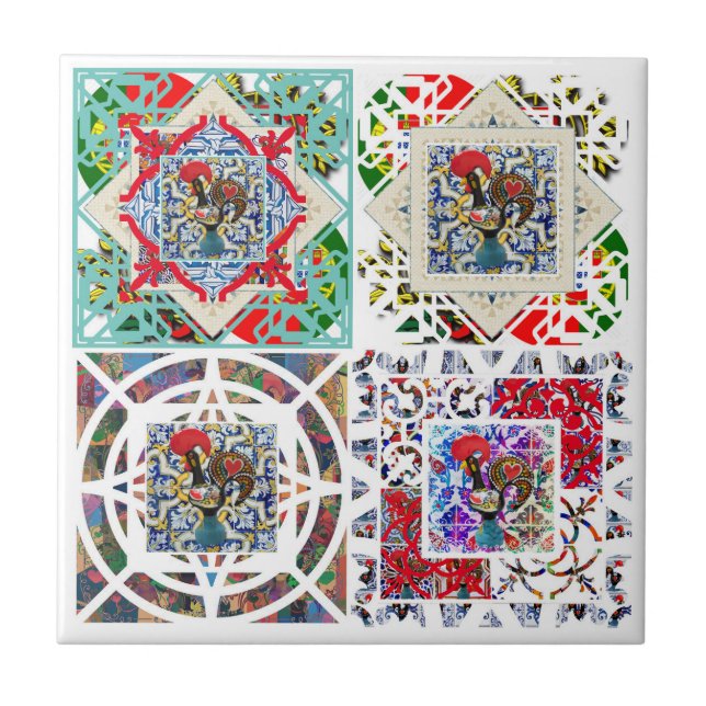 Azulejo Galo de Barcelos, Portugal (Frente)