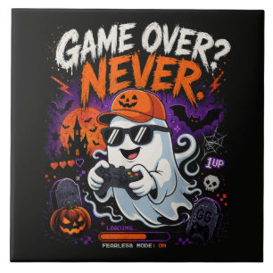 Azulejo Game Over Nunca Divertido Fantasma de Jugador Hall