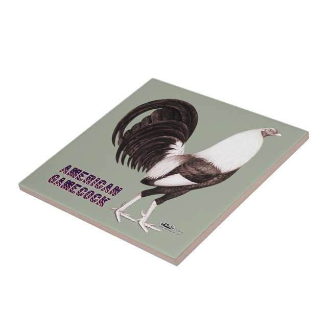 Azulejo Gamecock Sepia (Lado)