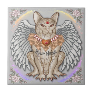 Azulejo Gárgola de gato joya
