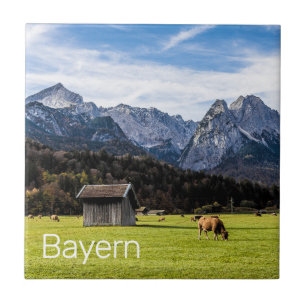 Azulejo Garmisch Partenkirchen Alpes Bavaria Alemania