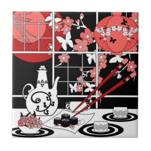 Azulejo Gastronomía de Japón