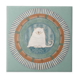 Azulejo Gatería de Gatos Azul Terracota Aqua Verde Azul Cl