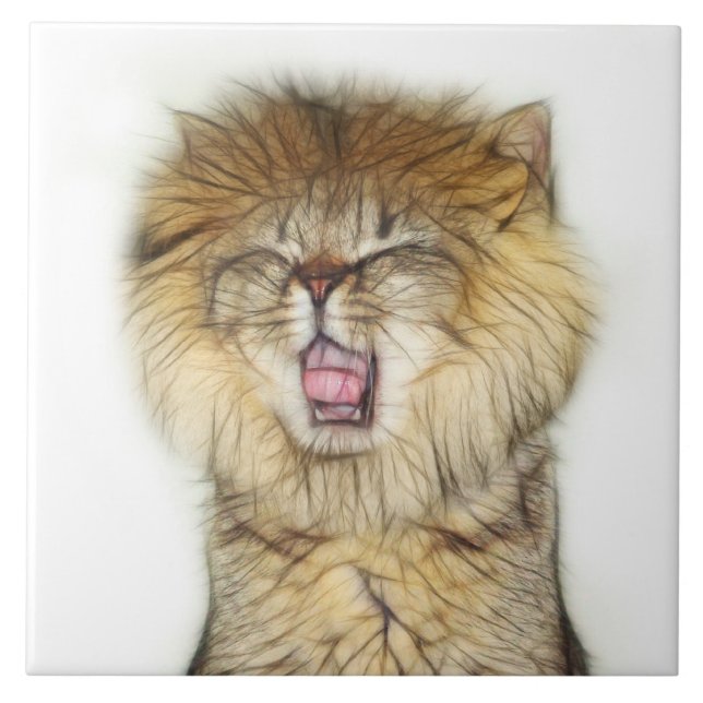 Azulejo Gatito de león ruidoso (Frente)