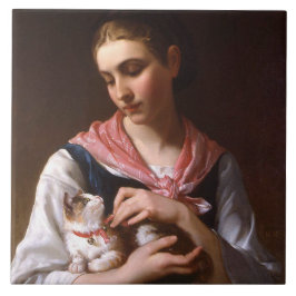 Azulejo Gatito favorito (por Émile Munier)