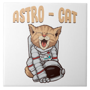Azulejo Gato Astro