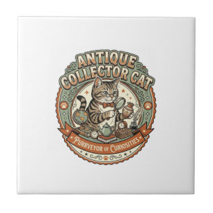 Azulejo Gato Coleccionista de Antigüedades Gato Coleccioni