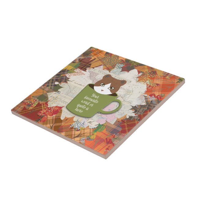 Azulejo Gato de caída rota (Lado)