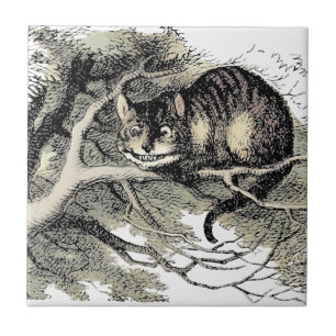 Azulejo Gato de Cheshire Alice en el país de las maravilla