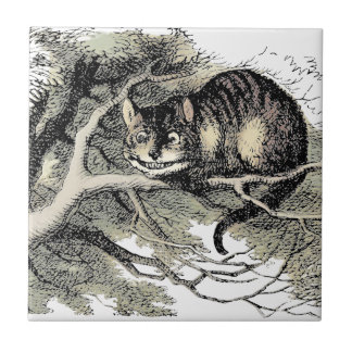 Azulejo Gato de Cheshire Alice en el país de las maravilla