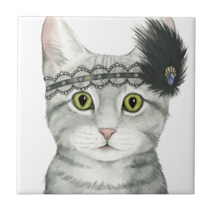 Azulejo Gato de descarga  Bejeweld Con Lace