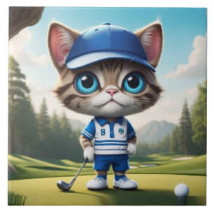 Azulejo Gato de golf