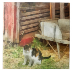 Azulejo Gato de granja