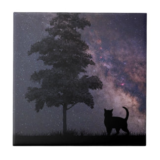 Azulejo Gato de la noche