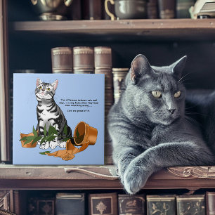 Azulejo Gato de malversación de planta