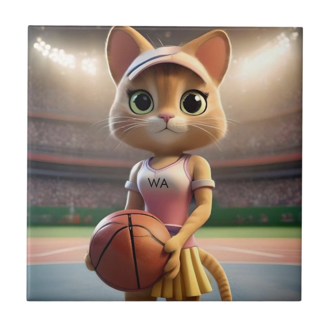 Azulejo Gato de Netball femenino, (Frente)