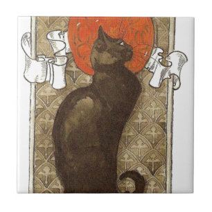 Azulejo Gato de Steinlein - Art Nouveau