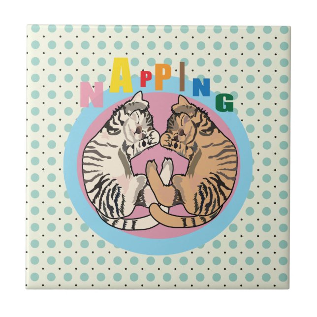 Azulejo gato ensimismado (Frente)