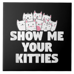 Azulejo Gato Muéstrame tus Gatitos