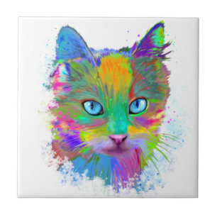 Azulejo Gato multicolor 688