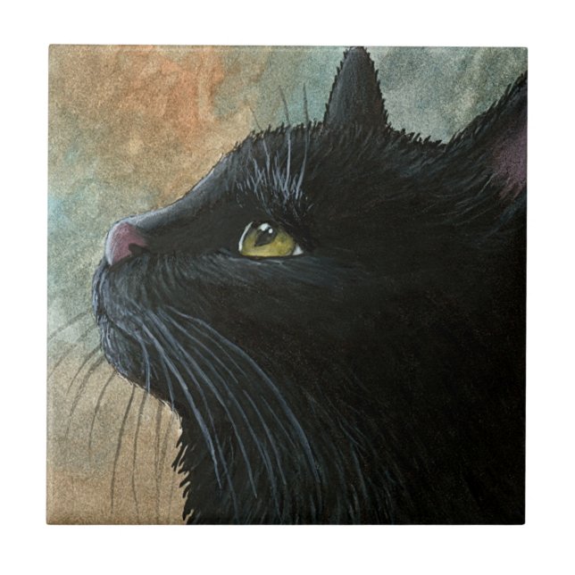 Azulejo Gato negro 545 (Frente)