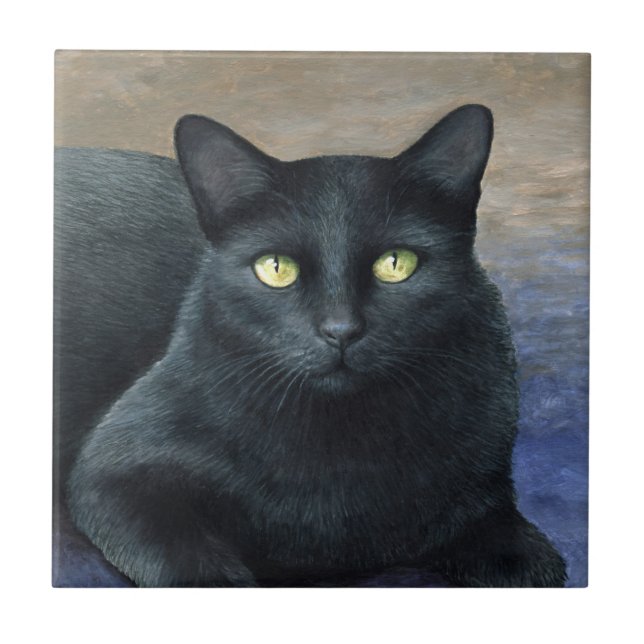 Azulejo gato negro Cat 621 (Frente)